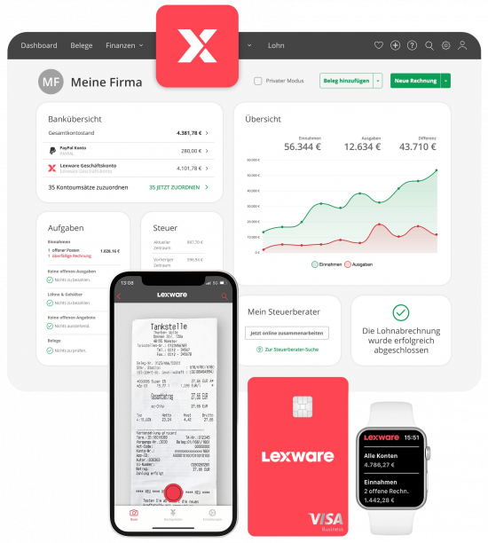 Lexware Office Oberfläche